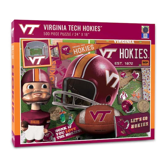 College Team Retro Series 500 Piece Puzzle By Youthefan in Virginia Tech Hokies | 18" x 24" | Michaels®